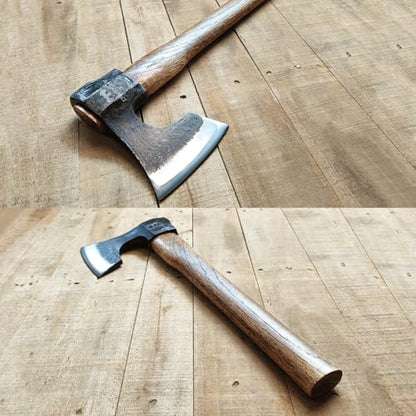 16.5" Throwing Axe, 2 Pack Throwing Axe Set with 1065 High Carbon Steel & Beech Wood Handle, Perfect for Axe Throwing Games, Competition and Recreation, Ideal Gift for Men (Black) - color: 2 Pack Black