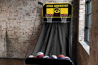 Pop-A-Shot - Home Dual Shot with NCAA Graphics l Sensor Scoring l 16 Game Modes l 7 Balls l Foldable Storage l for All NCAA Fans - style: Iowa Hawkeyes