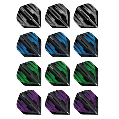 RED DRAGON Hardcore Selection Pack Extra Thick Standard Dart Flights - color: Dark Wings
