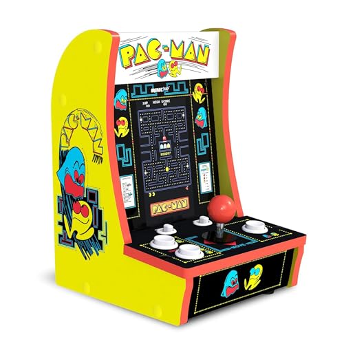 Arcade1Up Pac-Man Countercade Countertop Arcade Machine with 3 Retro Games, 7" LCD Screen and Full Size Real Feel Joysticks and Buttons - style: Pac-Man
