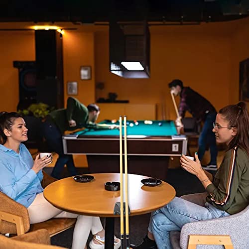 3 Holes Pool Cue Holder,Portable Pool Stick Holders for Table, Billiard Cue Stick with Chalk Holder, Pool Cue Rack Claw,Non-Slip Pool Cues Stick Holder - style: 3 Holes