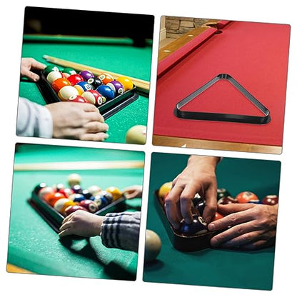 Toddmomy Mini Billiard Triangle Rack Pool Table Ball Organizer Billiard Frame for Home Parties Clubs Fits - size: 15.80X15.80X2.80CM