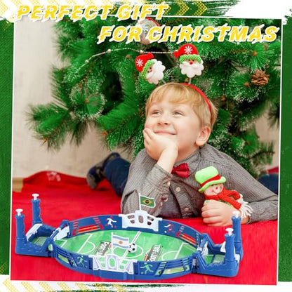 2 Set Mini Soccer Board Game for Kids Soccer Gifts, Foosball Table Football Pinball Interactive Sports Game for Adults Boys Girls Family Playroom Night Party