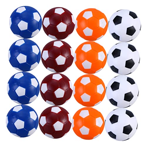 Abaodam 16pcs Plastic Foosball Balls Replacement for Boys Girls Soccer Mini Tabletop Soccer Game Accessories