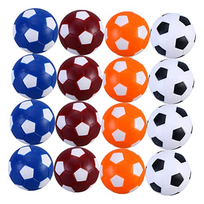 Abaodam 16pcs Plastic Foosball Balls Replacement for Boys Girls Soccer Mini Tabletop Soccer Game Accessories
