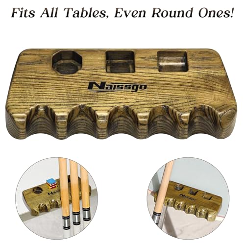 Cue Rest Cue Stick Holder Pool Cue Holder - style: Wood-5 Holes