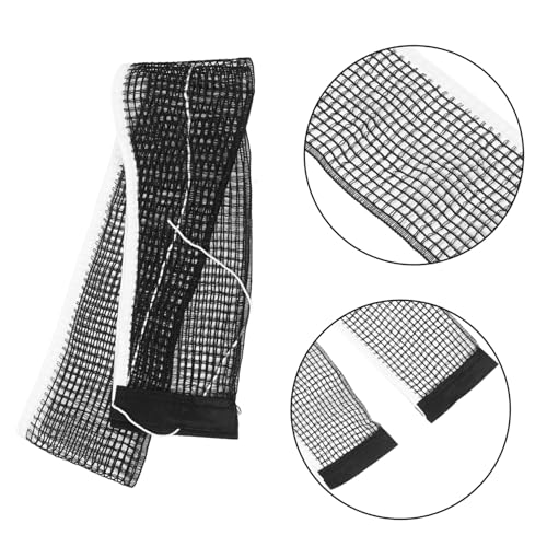 POPETPOP Standard Table Tennis Net 182x15cm Portable Black Nylon Table Tennis Net for Indoor/Outdoor Training