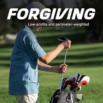 Precise Complete Teen Golf Club Set for Ages 13–16 – Includes Titanium Driver, Stainless Steel Hybrid, 7–PW Irons, Putter, Stand Bag & 3 Headcovers – Graphite/Steel Shafts