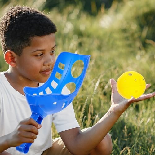 balacoo Scoop Ball Game Toss and Catch Set Lightweight Outdoor Toys for Kids Ages 3-5 Portable Hand-Eye Coordination Sports Activity for Family Fun