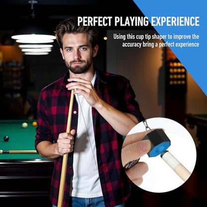 Piriuuo Octagonal Billiard Chalk Holder, Retractable Pool Chalk Holder Pool Billiards Accessories for Billiard Lovers