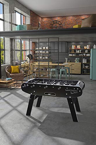 René Pierre Match Noir Foosball Table in Black
