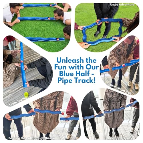 Fun Half Pipe Props, Suitable for Team Building Games,Ideal for Work Adults ice Breaker Game in Outdoor Team - Building Activities. (Pipe)