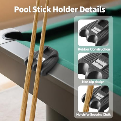 Cue Rest - Portable Weighted Billiard Cue Rack with Chalk Holder (2 Holes) - style: 2 Holes