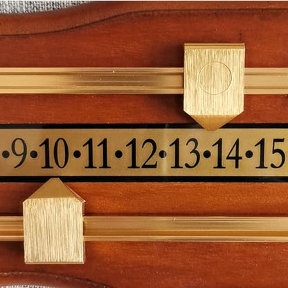 Billiard Scorer, Shuffleboard Scoreboard Snooker Scoreboard, 2 Wavy, Density Fiberboard, Score Keeper Snooker Scoreboard for Game Supplies