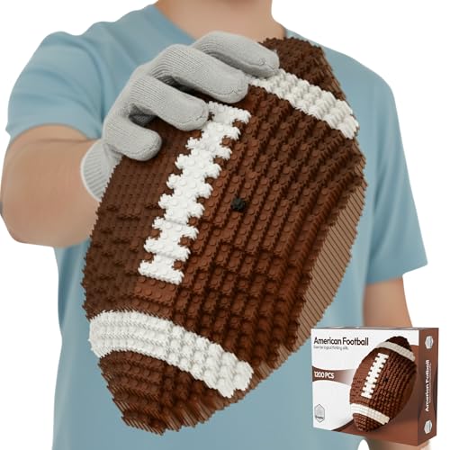 Football 3D Building Block Set - Educational Toy - Perfect for +14 Years - 11 x 6.7 in - Challenging, Creative Fun and Skill-Building - 3D Instruction (1200PCS)