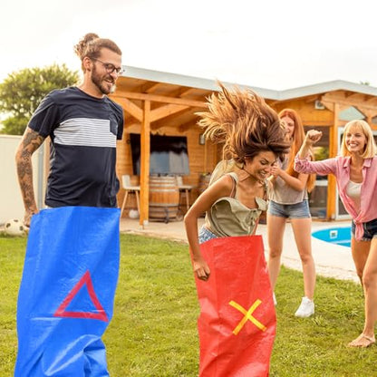 Potato Sack Race Bags, Easter Sack Race Bags for Adults and Kids Outdoor Games Backyard Games Party Birthday Games Carnival Field Day Lawn Family Reunion Games - color: 12 Pieces - 4 colors