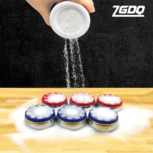 Shuffleboard Pucks/Shuffleboard Sand Wax, Shuffleboard Accessories Suitable Shuffleboard Pucks Game - style: 2x14oz+2-1/8‘’53mm(red+blue)