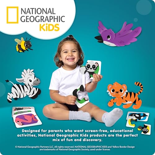 National Geographic Kids Wild Movers Animal Activity Game – Active Play & Animal Movement Game for Kids Ages 3+, Preschool Early Learning Activity with Dice, Landing Pads & Play & Learn Cards - style: Wild Movement Game