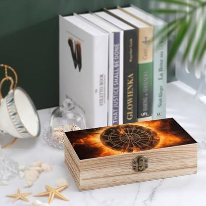 Dart Board Wooden Box Wooden Storage Box Wooden Boxes for Storage Wooden Box with Hinged Lid Wooden Jewelry Box Wooden Jewelry Box for Women Small Wooden Box