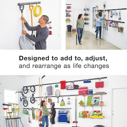 Rubbermaid FastTrack Ladder Hook Garage Wall/Ladder Hanger Wall Mount and Heavy Duty Organization for Home/Garage/Wall/Shed - style: Ladder Hook
