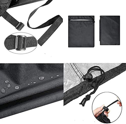 NW NW Table Tennis Cover Outdoor Waterproof Ping Pong Table Cover,Folding Table Tennis Cover,All Weather Protection,Black