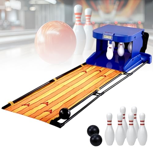 Indoor Bowling Ball Set Bowling Home Bowling Alleys, Family Bowling Game, Electronic Bowling Alley Game with Automatic Reset, for Children and Adults 2M - size: 2M