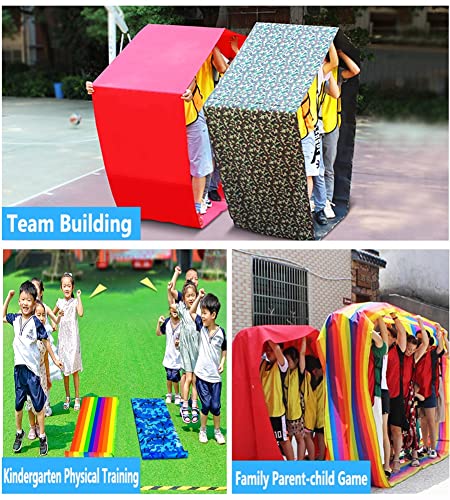 2 PCS Adult Kids Teamwork Game Playing Run Mat, Fun Group Activity Group Learning Activity Racing Game Equipment (Size : Kids-4M/13FT)