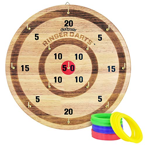 GoSports Ringer Darts Toss Game - Indoor Outdoor Hook Ring Toss Set
