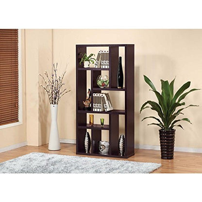 Benzara Display Cabinet/TV Stand With 9 Open Shelves