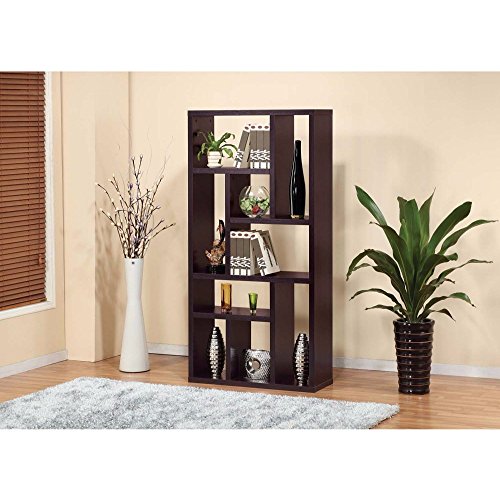 Benzara Display Cabinet/TV Stand With 9 Open Shelves