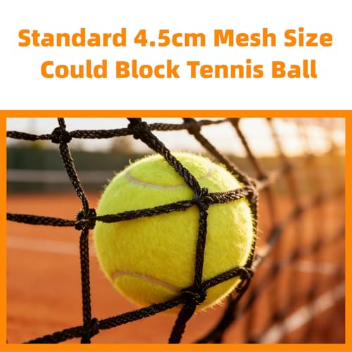Professional Tennis Net 42 FT x 3.5 FT Double-Layer Non-Deforming Standard Replacement Tennis Net with 1.57 in Mesh Compatible with All Standard Outdoor Indoor Tennis Posts