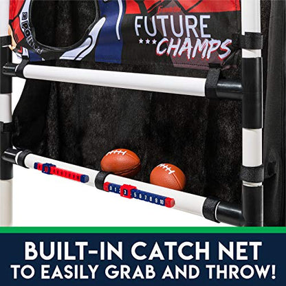 Franklin Sports Kids Football Target Toss with Mini Balls - Indoor Football Passing Game for Kids - Targets Included