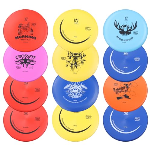 CROWN ME Disc Golf Set, Disc Golf Starter Set - style: 12 Disc