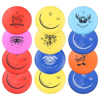 CROWN ME Disc Golf Set, Disc Golf Starter Set - style: 12 Disc