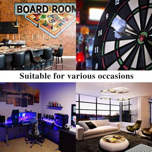 Dart Board Wall Protectors, Black Felt Wall Tiles Cork Dartboard Backing Wall Protector, 36" H X 25" W X 0.5" Square Dartboard Alternative Dart Accessories