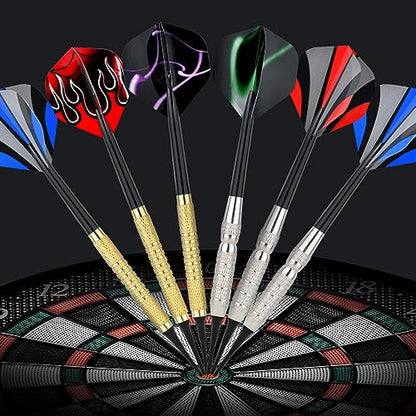 Steel Tip Darts Set 18 Grams15 Pack Steel Barrels - style: s pc 15