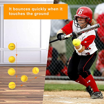 Foam Baseballs 12 Pack Soft Practice Baseballs 9 inch Foam Balls with Mesh Bag for Kids Youth Teenager Safe for Catching,Throwing and Batting Practice
