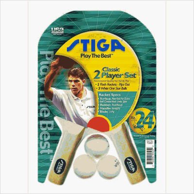 STIGA T0501 Classic 2-Player Pips Out Table Tennis Set