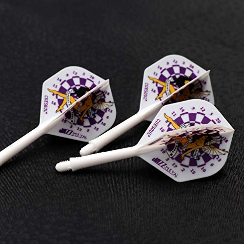 CUESOUL Jazz-Metal ROST Integrated Dart Shaft and Flights Standard Shape,Set of 3 pcs - color: CS-JMAK58XBFN
