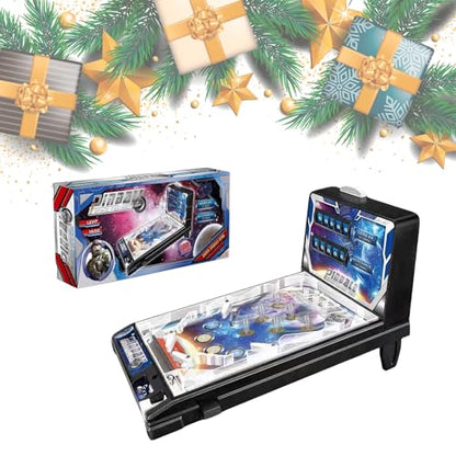 Electronic Tabletop Pinball Machine for Family Kids, Classic Pinball Toy with Lights Sounds and Scorer, Pinball Ball Shooting Game, Retro Arcade Machine Puzzle Pinball Game