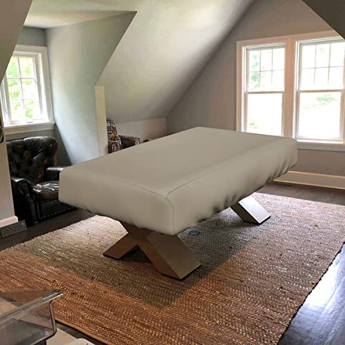 Covers & All Air Hockey Table Covers, Made of 12 Oz Waterproof & UV-Resistant Cover Max Fabric, Suitable for Indoors/Outdoors (88" W x 44" D x 15" H, Beige) - color: Beige