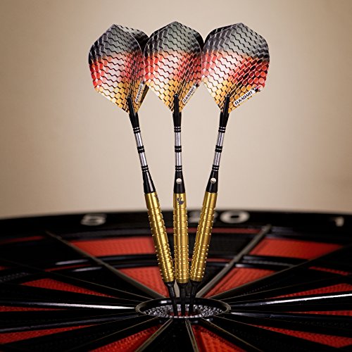 Elkadart Titanium 90% Tungsten Soft Tip Darts with Storage/Travel Case - style: Gold (18 Grams)