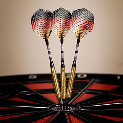 Elkadart Titanium 90% Tungsten Soft Tip Darts with Storage/Travel Case - style: Gold (18 Grams)