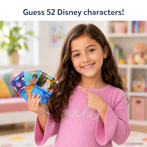 Skillmatics Guess in 10 Disney, Card Game for Girls, Boys, Kids, Teens, Adults Who Love Cinderella, Mickey Mouse, Moana, Travel Toy, Screen-Free Fun, Gifts for Ages 6, 7, 8, 9 and Up - style: 1. Disney