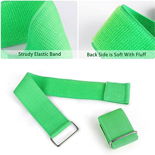 Hooqict 6pcs 3 Legged Race Bands for Kids Adults Birthday Carnival Party Field Day Outdoor Three Legged Relay Race Family Games