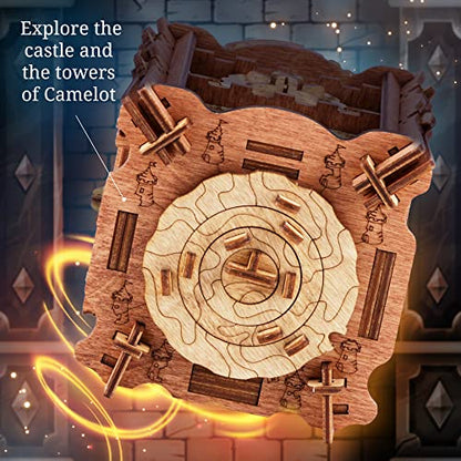 iDventure Cluebox The Trial of Camelot | Escape Room Puzzle Box | Challenging 3D Puzzle | Brain Teaser for Adults | Unique Gift Idea - color: Camelot