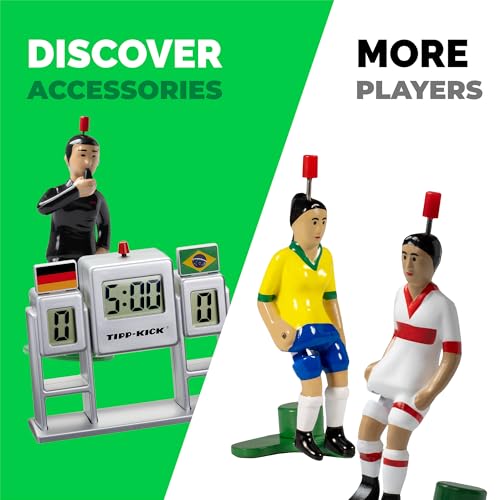 TIPP-KICK JR Cup Soccer Board Game – Family Tabletop Game with Metal Players & Goalkeepers | Great Gifts for Players, Kids & Adults | Indoor Soccer Toys for Boys 6-8 8-12