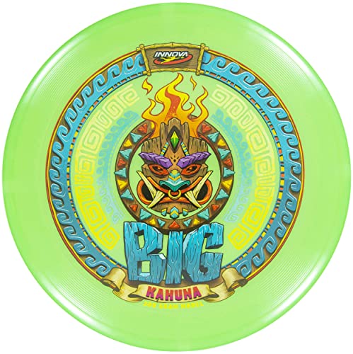 Innova Big Kahuna INNmold Beach Disc 200g – Designed to Handle High Winds, Easy to Grip Rim - color: Neon Green