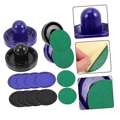 Complete Hockey Game Table Top Parts Air Hockey Pucks Paddles Supplies Kit for Tabletop for Boys and Girls Adults