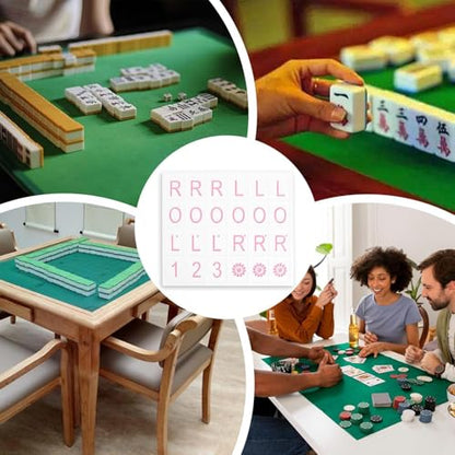 Mahjong Solo Practice Board - Solo Mahjong Board,18.5 * 16cm, Portable Tile Pattern Learning & Strategy Practice Boards for Beginners and Advanced Players - color: Pink
